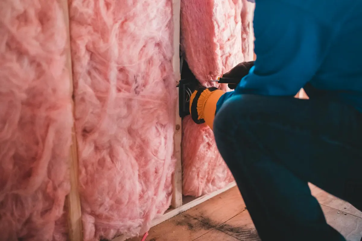 Spray Foam Insulation work scene used as an illustrative stock photo for Las Vegas